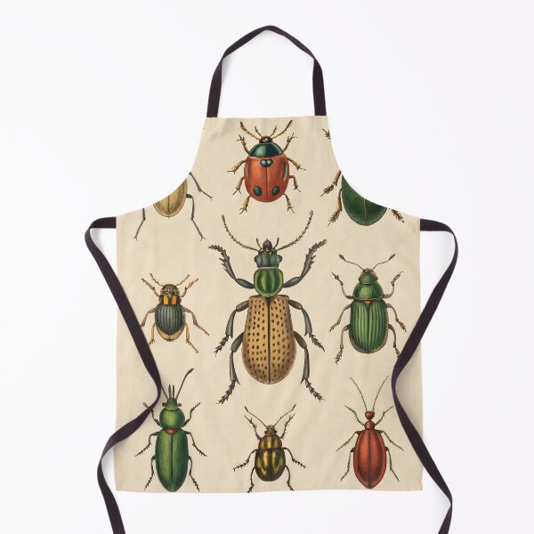 Item preview, antique vintage botanical poster with bugs designed and sold by DuskTillDown.