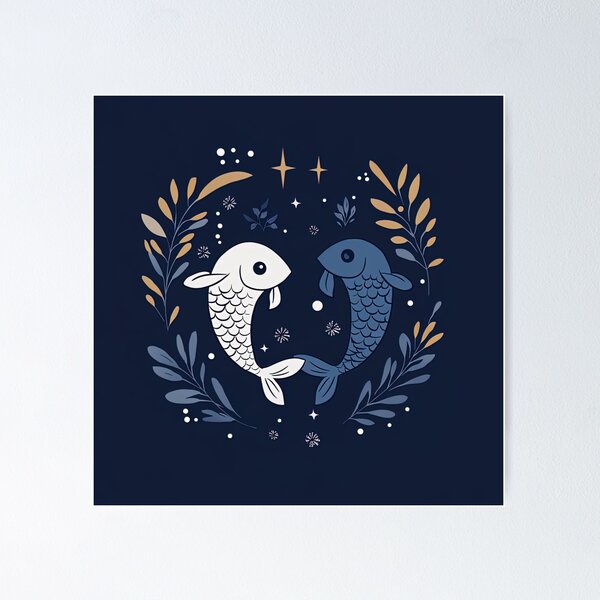 Item preview, Pisces zodiac symbol | Anime style designed and sold by ComicsFactory.