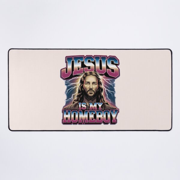 Item preview, Jesus Is My Homeboy – Bootleg Vintage Street Art Christian Design designed and sold by KnitLuv.
