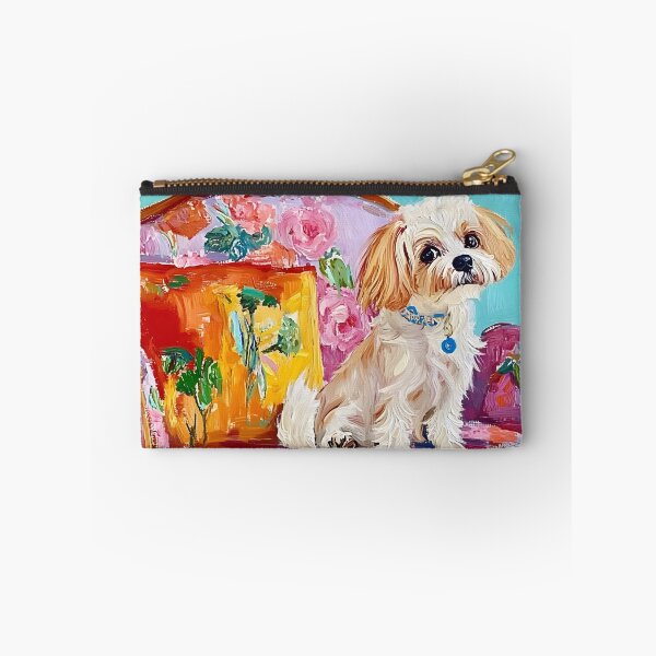 Item preview, Grandmillennial art, Innocent until proved guilty, whimsical dog art designed and sold by SophieClimaArt.