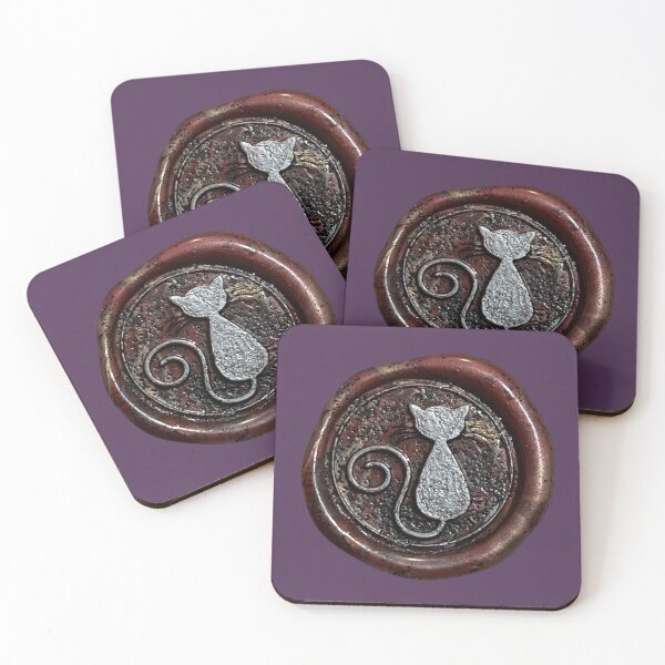 Item preview, Wax Seal - Cat, red/silver designed and sold by Elinda96.