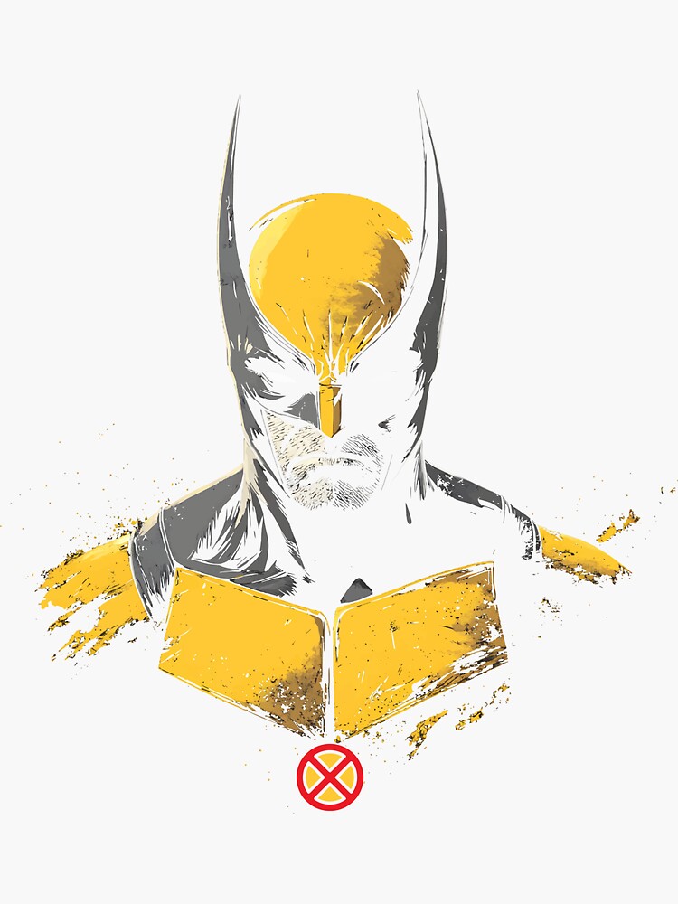 Thumbnail 3 of 3, Sticker, Wolverine designed and sold by RatherCreative.