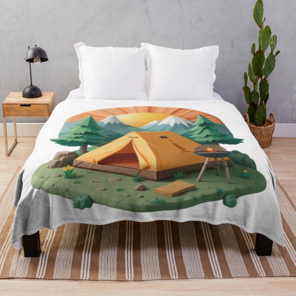 Item preview, Camping in the tent designed and sold by colorsofcherry.