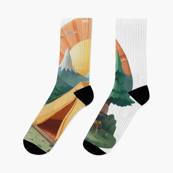 Item preview, Camping in the tent designed and sold by colorsofcherry.