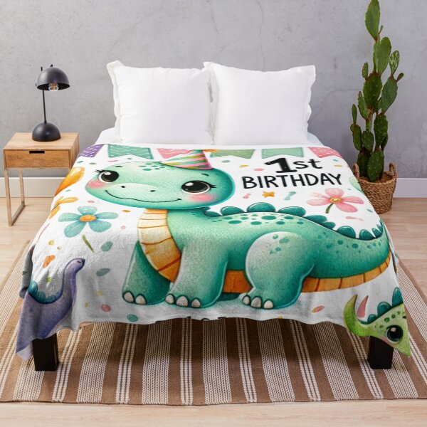 Item preview, 1st Birthday Cute Dinosaur Dino designed and sold by Artbymonika.