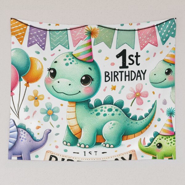 Item preview, 1st Birthday Cute Dinosaur Dino designed and sold by Monika Howarth.