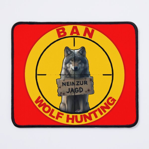 Item preview, Ban Wolf Hunting Animal Liberation Front designed and sold by VEGANIMAL Shop.