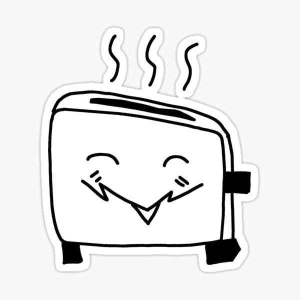 Item preview, toaster sticker :33 designed and sold by R3DdTh3To4st3r.