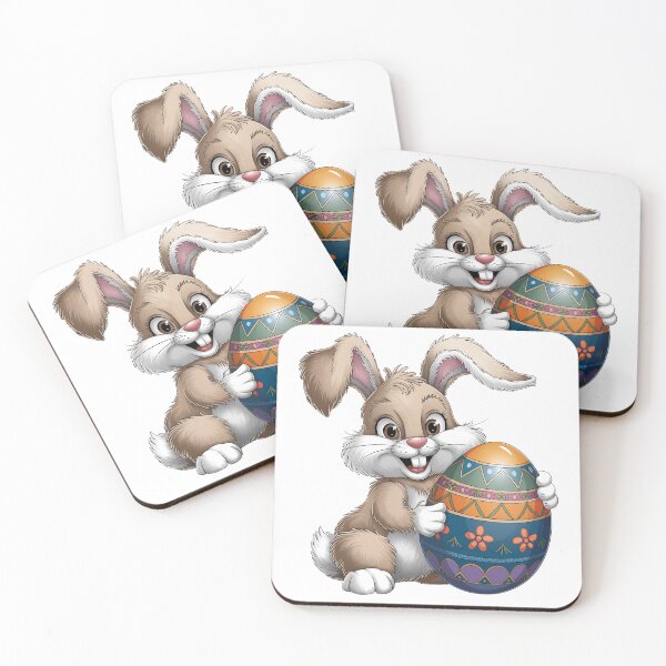 Item preview, Cute Easter Bunny with Egg designed and sold by Don't Crack Art.
