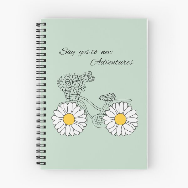 Item preview, say yes to new adventures: daisy & bicycle graphic designed and sold by Warmwave.