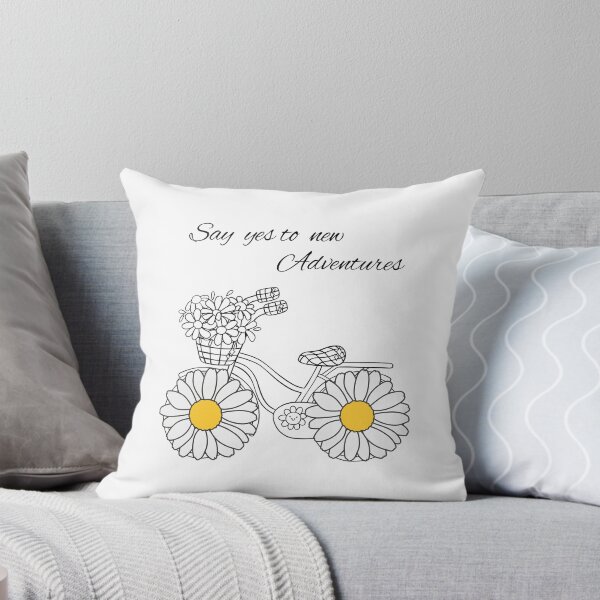 Item preview, say yes to new adventures: daisy & bicycle graphic designed and sold by Warmwave.
