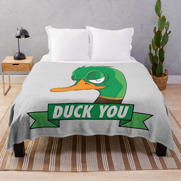 Item preview, Angry Duck Saying Duck You – Funny Sarcastic Duck Meme Art designed and sold by Creative Spark.