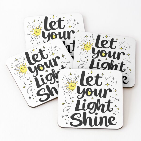 Item preview, Let Your Light Shine - Inspirational Christian Typography Design designed and sold by Redblackman.