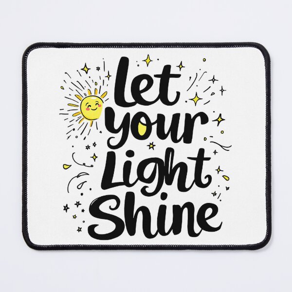 Item preview, Let Your Light Shine - Inspirational Christian Typography Design designed and sold by Redblackman.