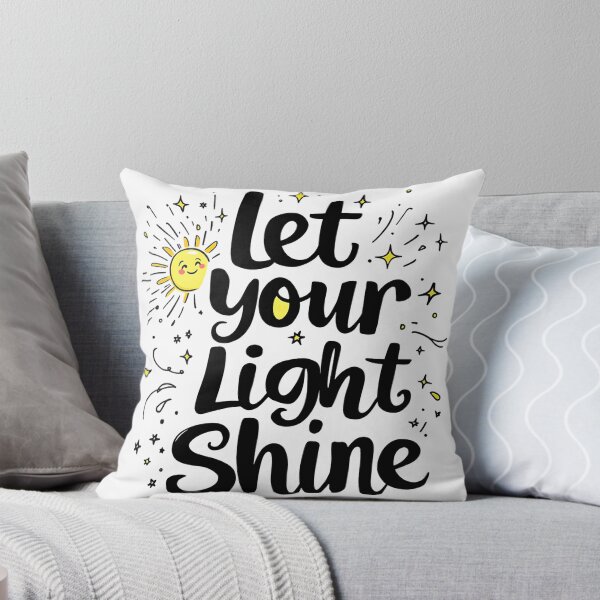 Item preview, Let Your Light Shine - Inspirational Christian Typography Design designed and sold by Redblackman.