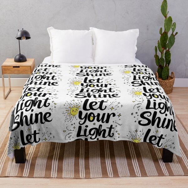 Item preview, Let Your Light Shine - Inspirational Christian Typography Design designed and sold by Redblackman.