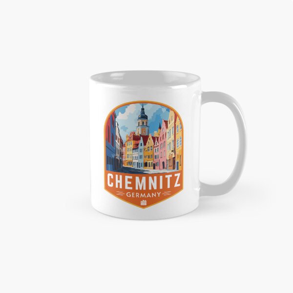 Item preview, Chemnitz in Saxony Germany Retro Travel Art Emblem designed and sold by MaateoDesign.