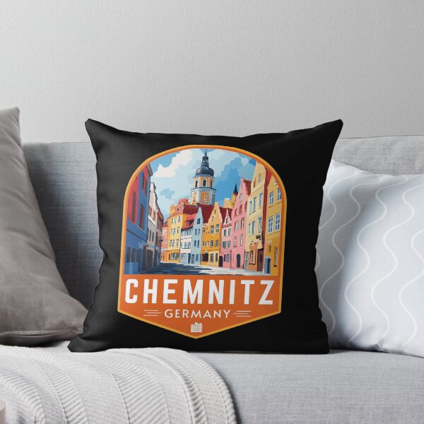 Item preview, Chemnitz in Saxony Germany Retro Travel Art Emblem designed and sold by MaateoDesign.
