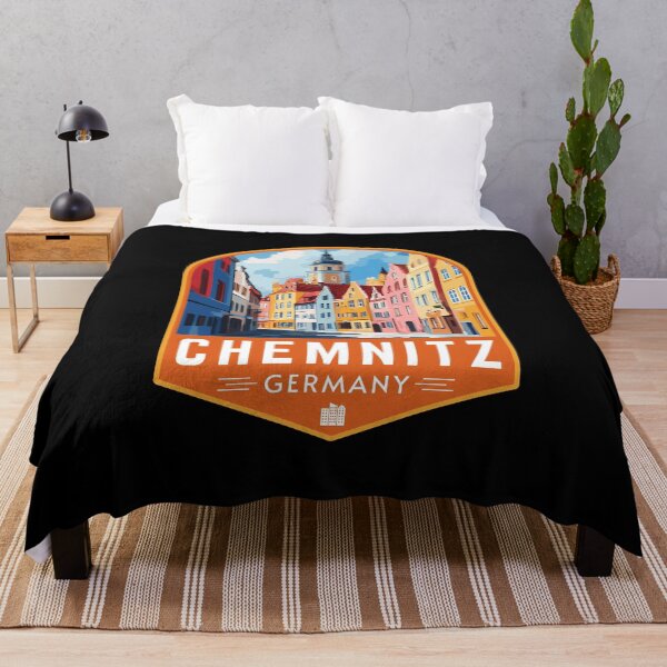 Item preview, Chemnitz in Saxony Germany Retro Travel Art Emblem designed and sold by MaateoDesign.