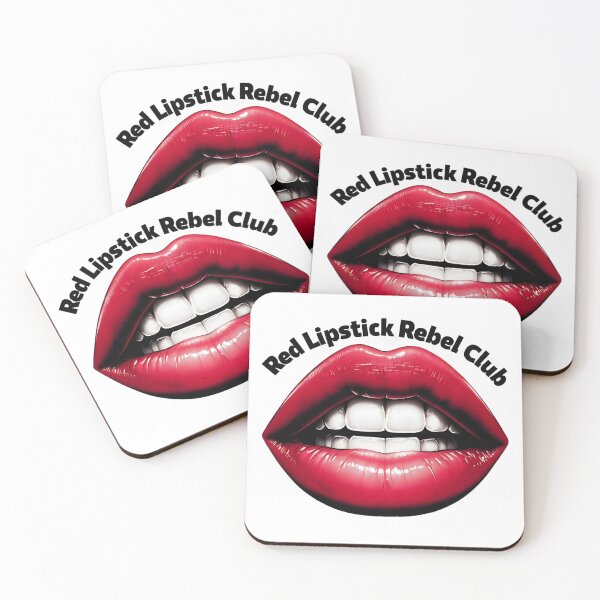 Item preview, Red Lipstick Rebels Unite! designed and sold by ThreeFrenchies.