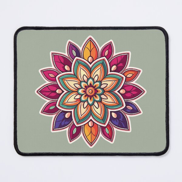 Item preview, Indian Floral Rangoli Design & Pattern designed and sold by Jollys-ArtShop.