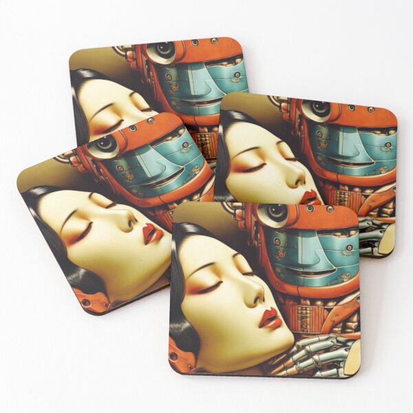 Item preview, Robot Shunga Erotic Art Hybrid Imitation | #124 designed and sold by NickWhittleArt.