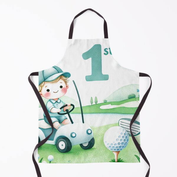 Item preview, 1st Birthday Cute Golfer Boy Watercolor designed and sold by Monika Howarth.