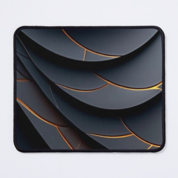 Item preview, Futuristic Abstract Layers with Golden Glow designed and sold by Bellassi.