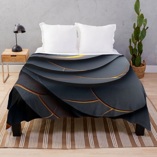 Item preview, Futuristic Abstract Layers with Golden Glow  designed and sold by Bellassi.