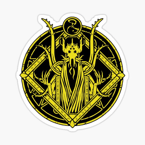 Item preview, The King in Yellow - Hastur - Circle design designed and sold by zachholmbergart.