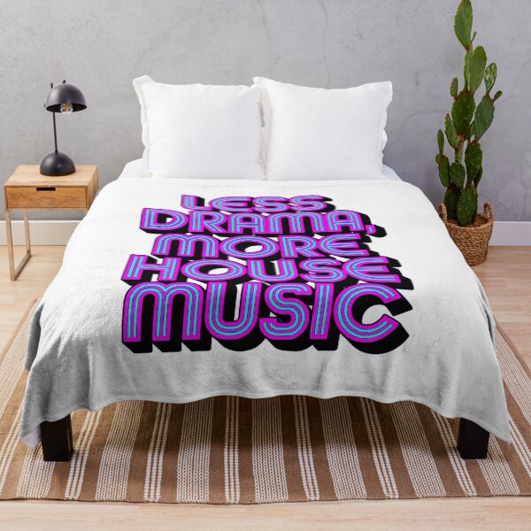 Item preview, "Less Drama More House Music" Electronic Music  – Perfect for DJs & House Music Lovers designed and sold by paulo silveira.