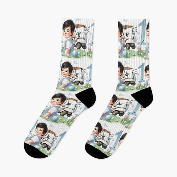 Item preview, 1st Birthday Golfer Boy Watercolor designed and sold by Monika Howarth.