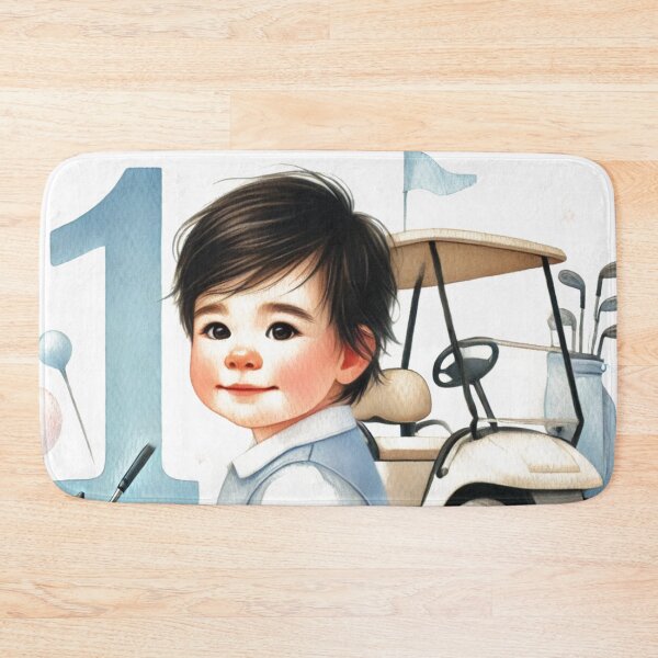 Item preview, 1st Birthday Golfer Boy Watercolor designed and sold by Artbymonika.