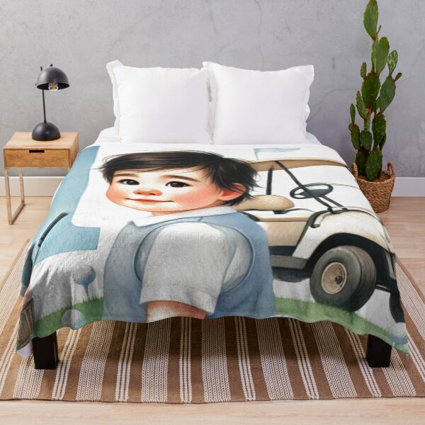 Item preview, 1st Birthday Golfer Boy Watercolor designed and sold by Monika Howarth.