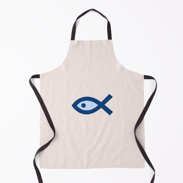 Item preview, Classic Blue Ichthys – Christian Fish Symbol Faith & Strength Design designed and sold by KnitLuv.