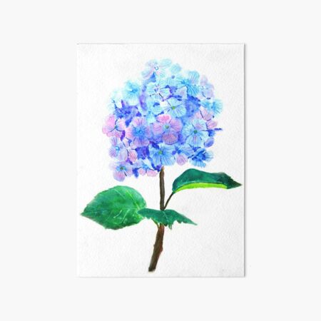 Item preview,  hand painted blue purple hydrangea flower  designed and sold by ColorandColor.