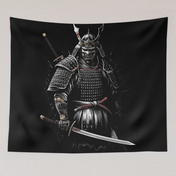 Item preview, Brutal samurai with a sword in a horror style. designed and sold by Valend.