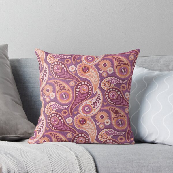 Item preview, Purple Paisley Eyes designed and sold by latheandquill.