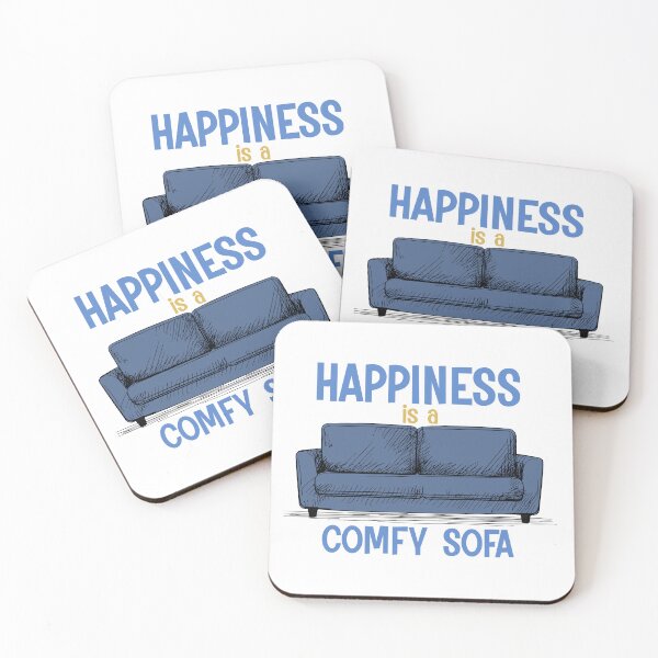 Item preview, Happiness is a Comfy Sofa designed and sold by TeeLabDesign.