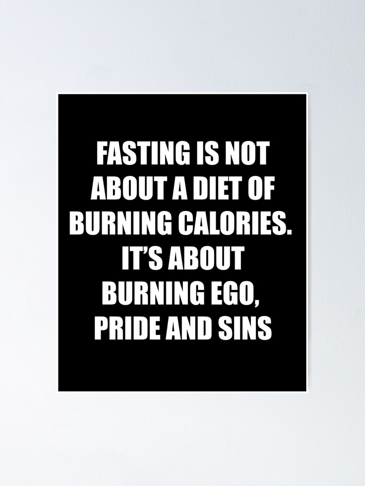 fasting is not a diet