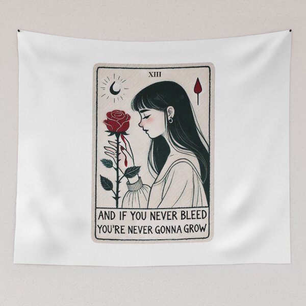 Item preview, And if you never bleed you`re never gonna grow - Taylor Swift - Tarot Card designed and sold by Gautamaa.