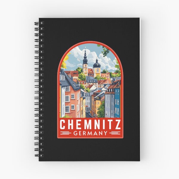Item preview, Chemnitz in Saxony Germany Retro Travel Art Landscape designed and sold by MaateoDesign.