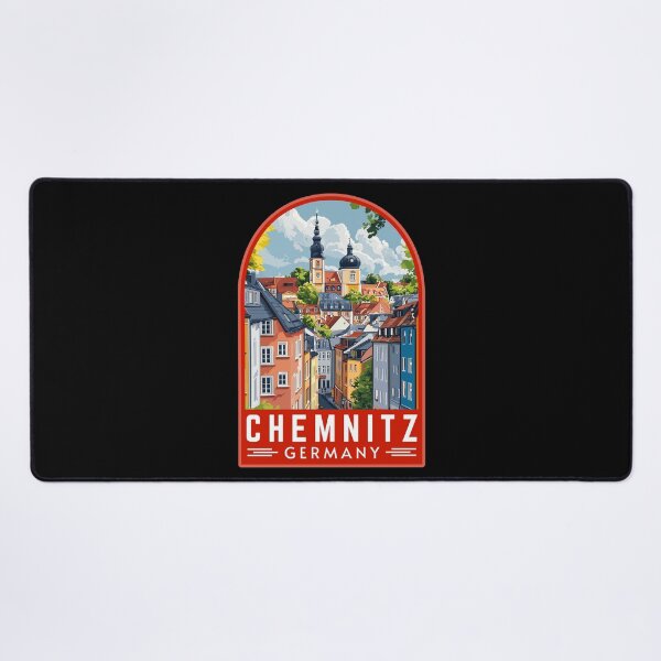 Item preview, Chemnitz in Saxony Germany Retro Travel Art Landscape designed and sold by MaateoDesign.