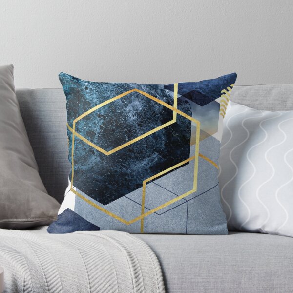 Geometric Contemporary Throw Pillows for Interior Design, Large Modern –  Art Painting Canvas