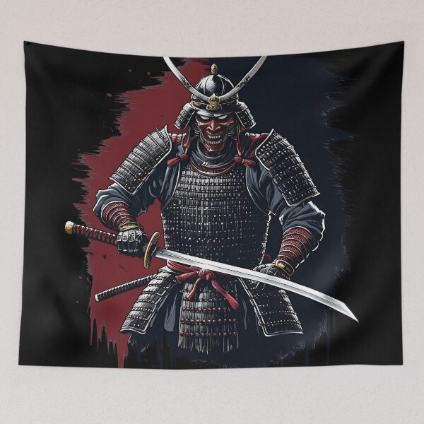 Item preview,  Brutal samurai with a sword in a horror style. designed and sold by Valend.