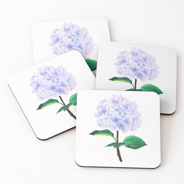 Item preview,  hand painted blue purple pink hydrangea designed and sold by ColorandColor.