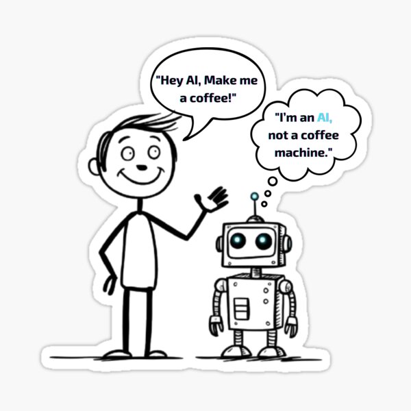 Item preview, "AI - Make Me a Coffee" designed and sold by AIRONY.DESIGNS.