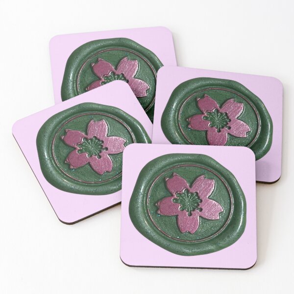 Item preview, Wax Seal - Cherry Blossom, green/pink designed and sold by Elinda96.