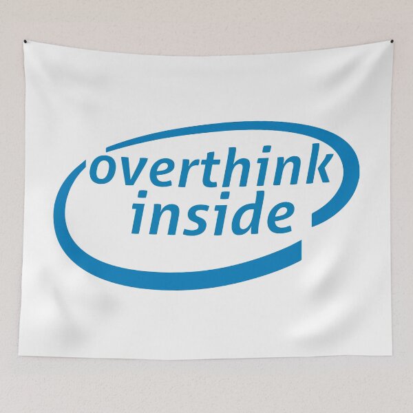 Item preview, overthinking inside designed and sold by Creative Rafa.