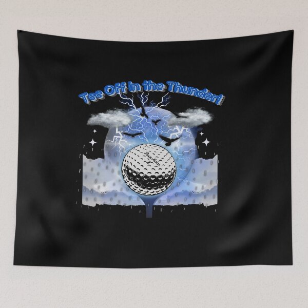 Item preview, Tee Off in the Thunder – Golf Meets the Storm" designed and sold by DiscVenture.